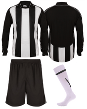 Load image into Gallery viewer, Adults Italia Football Kit Gazelle Sports UK Yes XS Col C) Black/ White