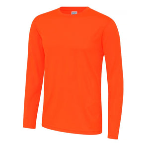 Long Sleeve Sports Top JC002 Tops Gazelle Sports UK Yes S Orange