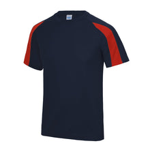 Load image into Gallery viewer, Contrast Cool Sports Top JC003 Tops Gazelle Sports UK S/37&quot; Navy/Red No