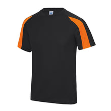 Load image into Gallery viewer, Contrast Cool Sports Top JC003 Tops Gazelle Sports UK S/37&quot; Black/Orange No