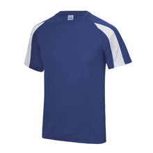 Load image into Gallery viewer, Contrast Cool Sports Top JC003 Tops Gazelle Sports UK S/37&quot; Royal/White No