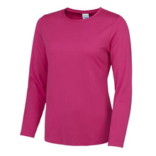 Load image into Gallery viewer, Long Sleeve Sports Top JC012 Tops Gazelle Sports UK Yes S Hot Pink