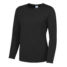 Load image into Gallery viewer, Long Sleeve Sports Top JC012 Tops Gazelle Sports UK Yes S Black