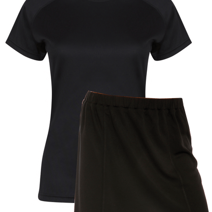 Ladies Netball / Hockey / Rounders Team Kits Gazelle Sports UK XS/8 BLACK YES