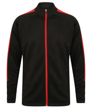 Load image into Gallery viewer, Adults Knitted Tracksuit Jacket LV871 Gazelle Sports UK Yes XXS Black/Red