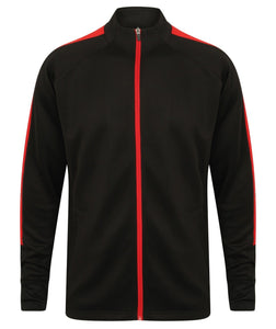 Adults Knitted Tracksuit Jacket LV871 Gazelle Sports UK Yes XXS Black/Red