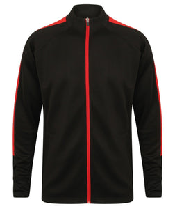 Adults Knitted Tracksuit Jacket LV871 Gazelle Sports UK Yes XXS Black/Red