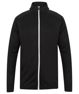Adults Knitted Tracksuit Jacket LV871 Gazelle Sports UK Yes XXS Black/White
