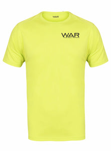 Mens WAR Branded Fitness Top War Gazelle Sports UK XS Lime 