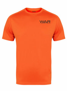 Mens WAR Branded Fitness Top War Gazelle Sports UK XS Orange 