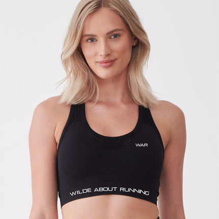 WAR branded Ladies cropped sports top War Gazelle Sports UK 