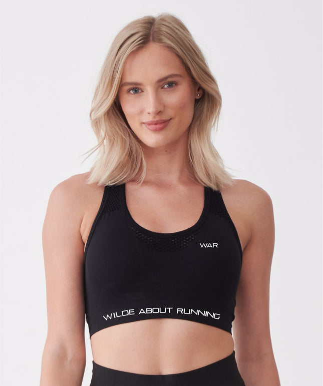 WAR branded Ladies cropped sports top War Gazelle Sports UK 