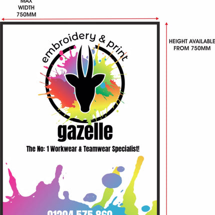 Coated Frontlit Banner Banners Gazelle Sports UK 
