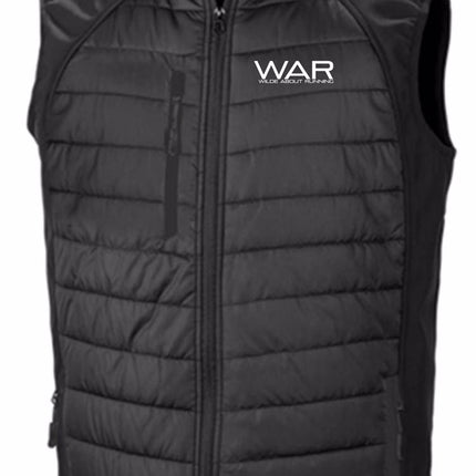 WAR Branded padded softshell jacket War Gazelle Sports UK XS Black 