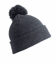 Load image into Gallery viewer, Junior Pom Pom Beanie Hat by Result RC28J Headwear Gazelle Sports UK Grey No 