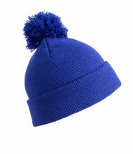 Load image into Gallery viewer, Junior Pom Pom Beanie Hat by Result RC28J Headwear Gazelle Sports UK Royal No 