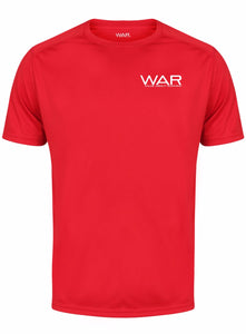 Mens WAR Branded Fitness Top War Gazelle Sports UK XS Red 