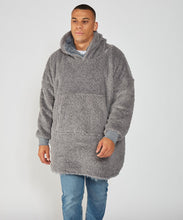 Load image into Gallery viewer, The Ribbon oversized cosy reversible shaggy sherpa hoodie Gazelle Sports UK 