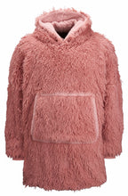Load image into Gallery viewer, The Ribbon oversized cosy reversible shaggy sherpa hoodie Gazelle Sports UK Pink No 