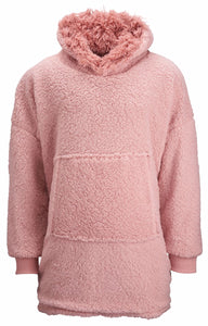 The Ribbon oversized cosy reversible shaggy sherpa hoodie Gazelle Sports UK 