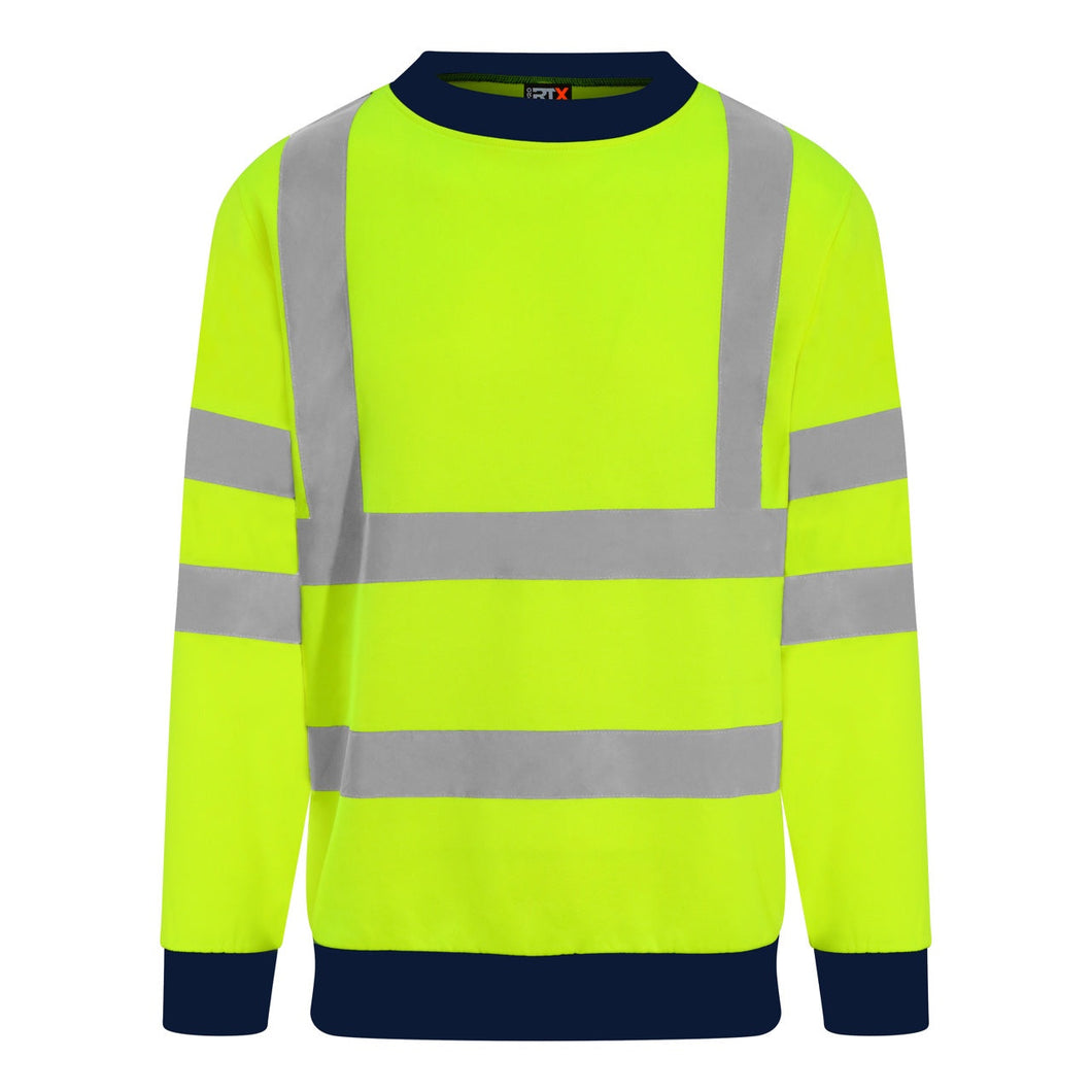 RX730 - High visibility sweatshirt Gazelle Sports UK Small Yellow NO
