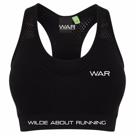 WAR branded Ladies cropped sports top War Gazelle Sports UK 