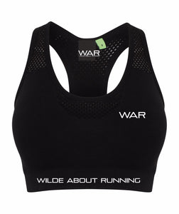 WAR branded Ladies cropped sports top War Gazelle Sports UK 