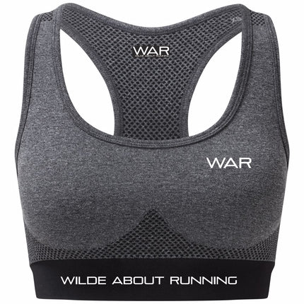 WAR branded ladies seam free workout bra topTR210 War Gazelle Sports UK 