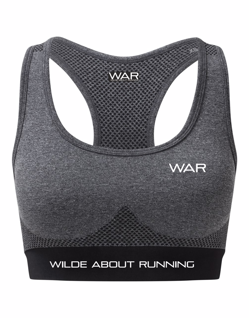 WAR branded ladies seam free workout bra topTR210 War Gazelle Sports UK 