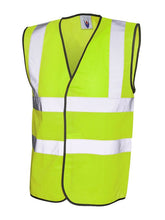 Load image into Gallery viewer, High - Viz sleeveless safety Waist Coat Jackets Gazelle Sports UK S Yellow No