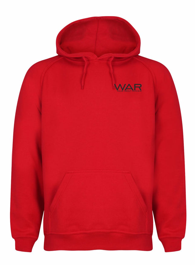 Unisex WAR Branded Hoodie War Gazelle Sports UK XS Red 