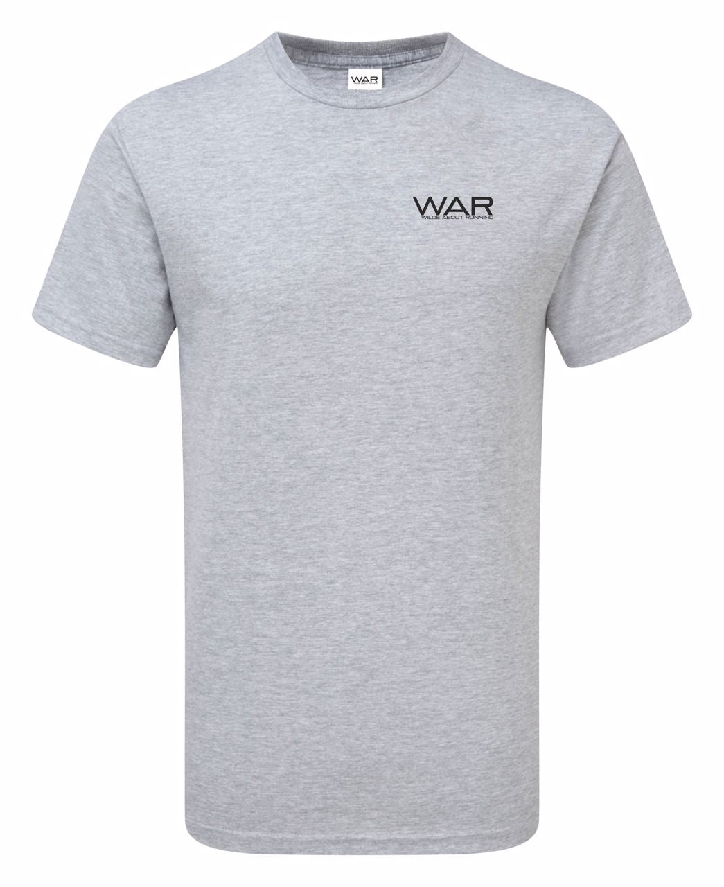Mens WAR cotton casual T Shirt War Gazelle Sports UK S Sport Grey 