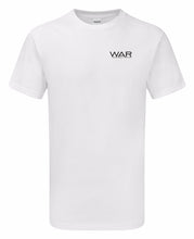 Load image into Gallery viewer, Mens WAR cotton casual T Shirt War Gazelle Sports UK S White 