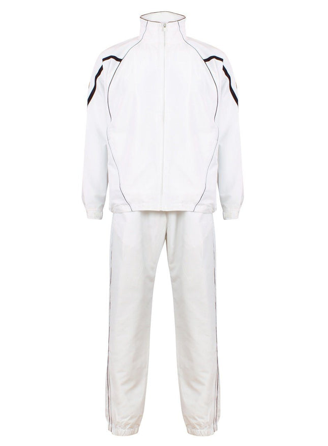 Adults Teamstar Tracksuit Tracksuits Gazelle Sports UK XS White/Black No