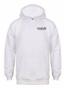 Unisex WAR Branded Hoodie War Gazelle Sports UK XS white 