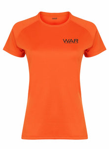 Womens WAR Branded Fitness Top War Gazelle Sports UK XS/8 orange 