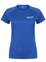 Load image into Gallery viewer, Womens WAR Branded Fitness Top War Gazelle Sports UK XS/8 Royal 
