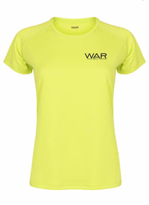 Womens WAR Branded Fitness Top War Gazelle Sports UK XS/8 lime 